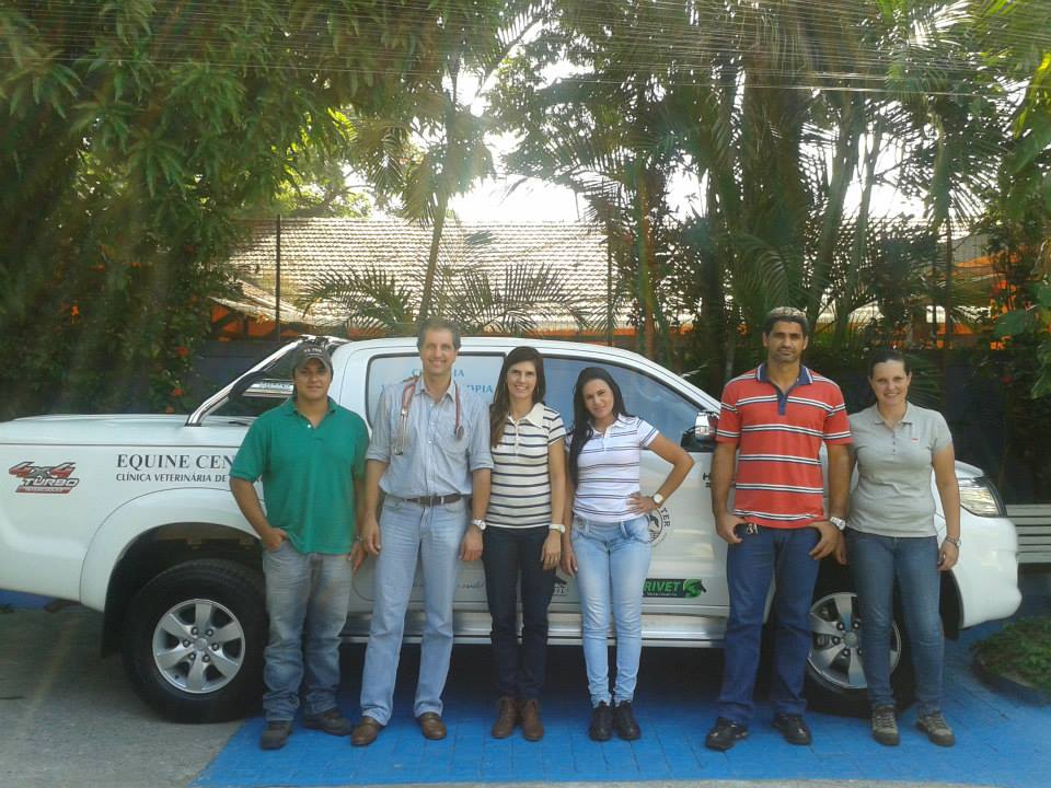 Equipe técnica equine center do ano de 2014